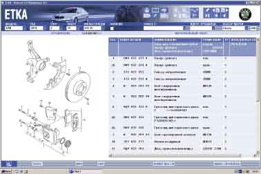 ������ ������ � ���������� ETKA 7.3