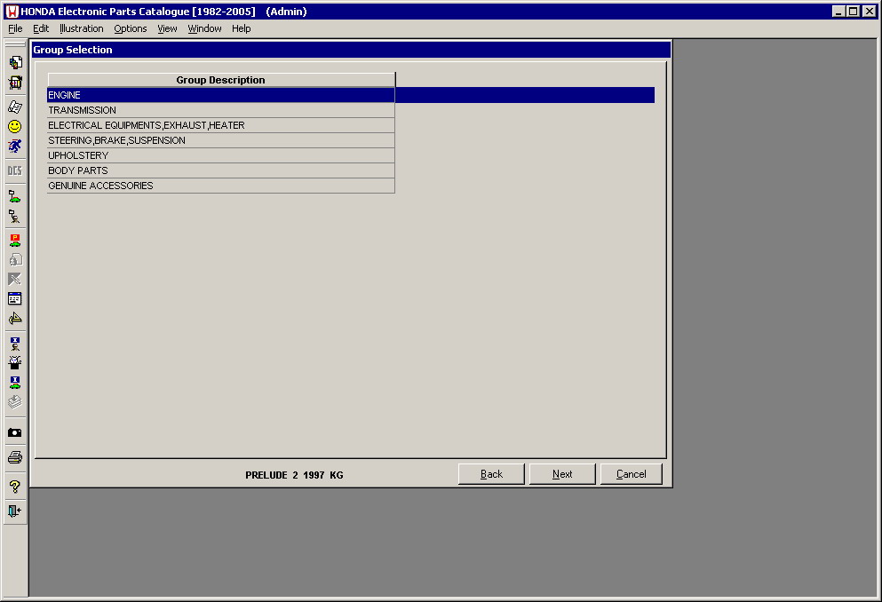 каталог HONDA