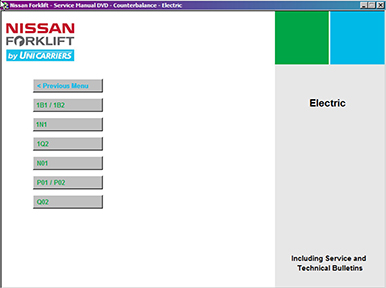 Nissan Forklift Service Manuals