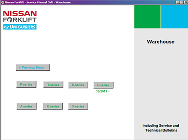Nissan Forklift Service Manuals